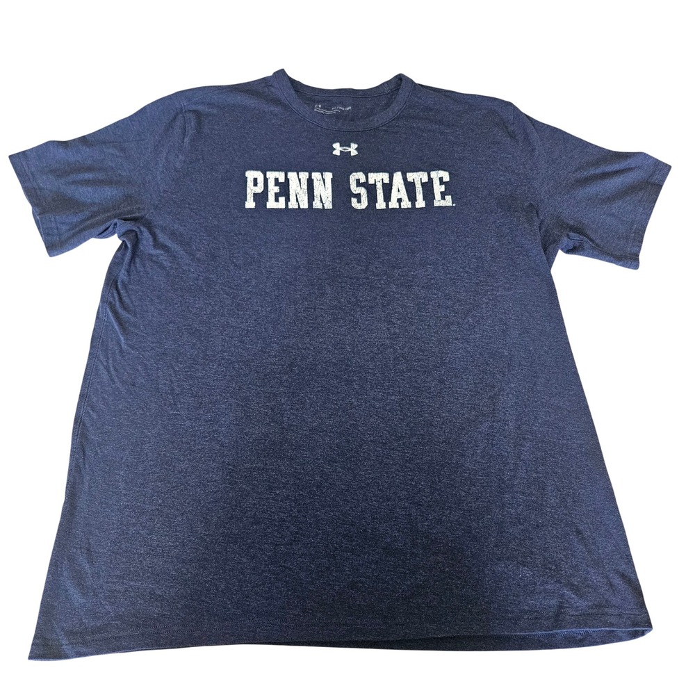 Under Armour Penn State Nittany Lions Mens 2XL Navy Blue Heather Graphic T-Shirt